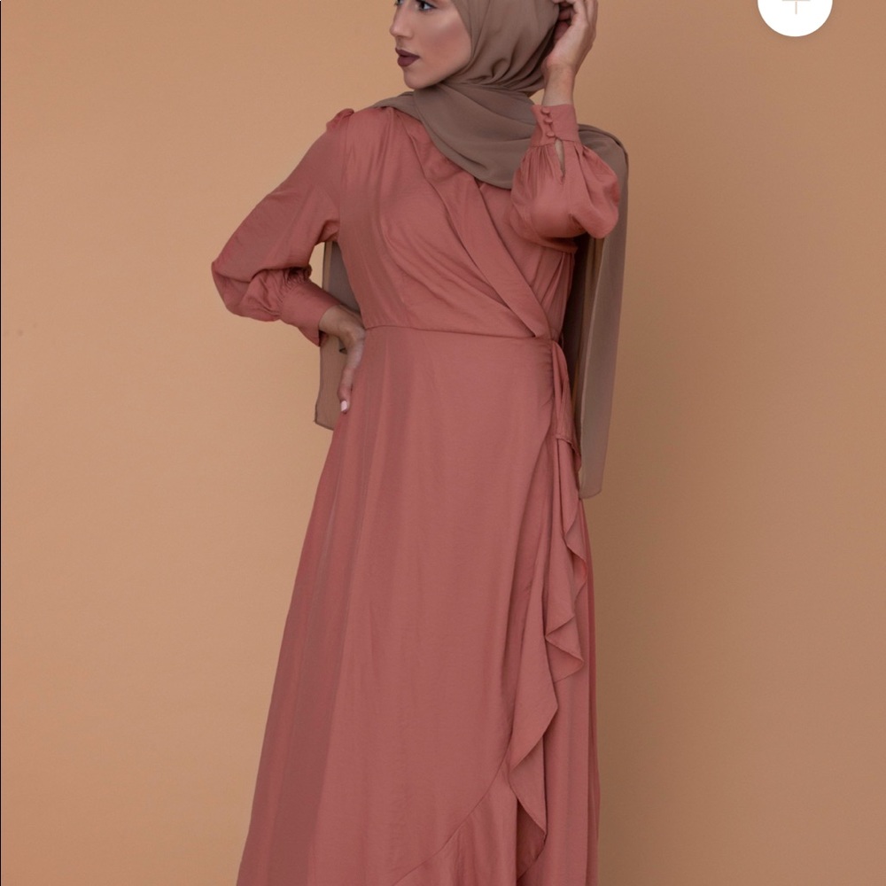Veiled Collection NY Ava silk modest maxi dress